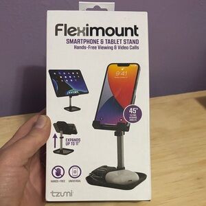 tzuni Fleximount Black Smartphone & Tablet Stand - Hands-Free Viewing